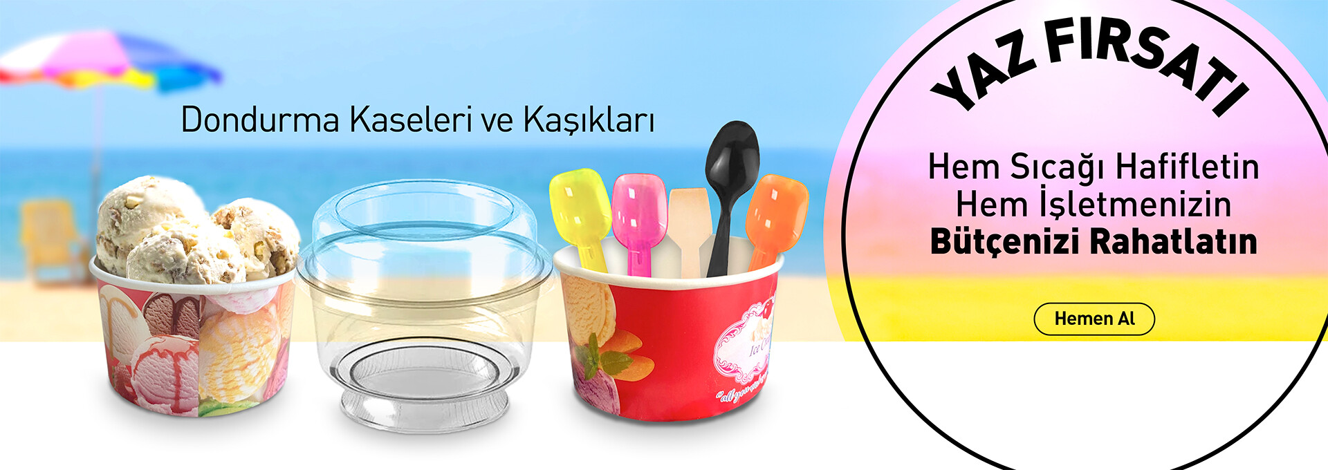 Dondurma Kaşığı ve Kaseleri
