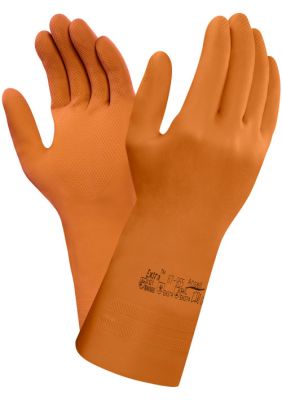 Ansell- EXTRA® 87-955 ORANGE Kimyasal ve Sıvı Korumalı Ağır İş Eldiveni (Çift-9)