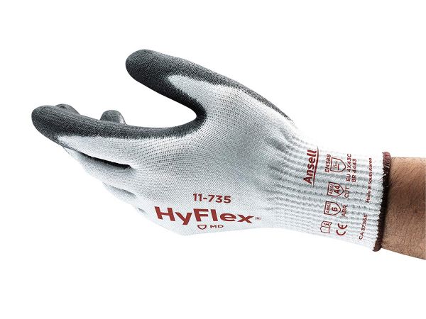 Ansell- HYFLEX® 11-735 Kesilmeye Karşı Mekanik Korumalı İş Eldiveni (Çift-10)