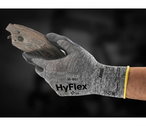 Ansell- HYFLEX® 11-801 Köpük Nitril Mekanik ve Çok Amaçlı Montaj Eldiveni (Çift-9) - Thumbnail