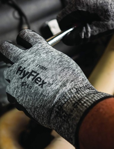 Ansell- HYFLEX® 11-801 Köpük Nitril Mekanik ve Çok Amaçlı Montaj Eldiveni (Çift-11) - 7