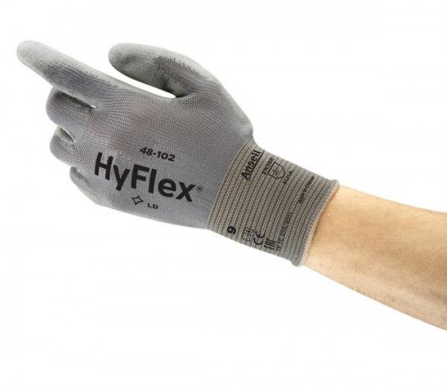 Ansell- - Ansell- Hyflex® 48-102 Sensilite Poliüretan Kaplı Hassas İş Eldiveni (Çift-9)