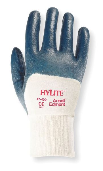 Ansell- HYLITE® 47-400 Nitril Kaplı Atık Toplama ve Montaj Eldiveni (Çift-10)