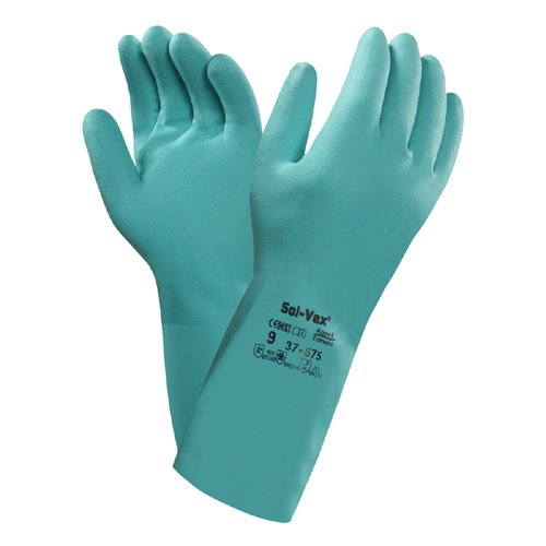 Ansell- SOLVEX® 37-675 Kimyasal ve Sıvı Korumalı Antistatik İş Eldiveni (Çift-11) - 1