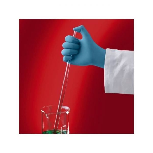 Ansell- TouchNTuff® 92-670 Tek Kullanımlık Pudrasız Endüstriyel Ağır İş Eldiveni (M) 100lü Paket