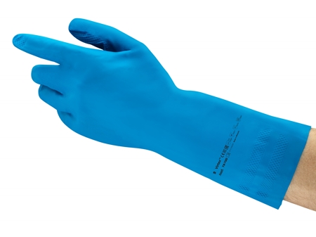 Ansell- VIRTEX® 79-700 Mavi Nitril Kimyasal ve Sıvı Korumalı İş Eldiveni (Çift-8)