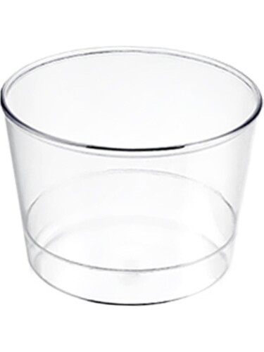 Bodega Plastik Kristal Silindir Tatlı Kasesi 250cc 30 Adet - 2