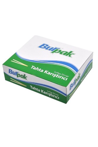 Burpak - Burpak Bambu Tahta Karıştırıcı 11cm 400lü