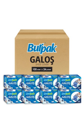 Burpak - Burpak Kutulu Galoş 100 Adet x 24 Paket (Koli)