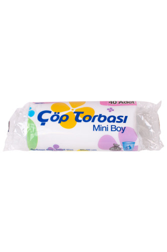 Canhome Mini Çöp Torbası Şeffaf 40x50cm 40 Adet - Kullan At Market