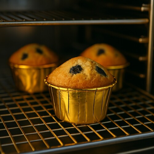 Roll-up Muffin Kek Kapsülü Altın 25 Adet - 2