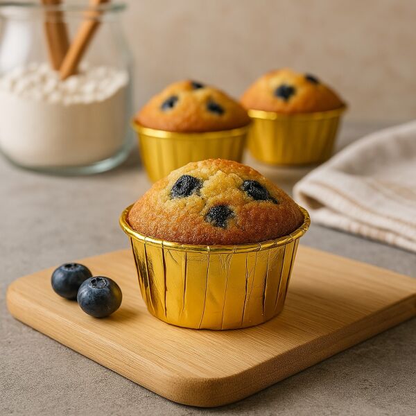 Roll-up Muffin Kek Kapsülü Altın 25 Adet - 3