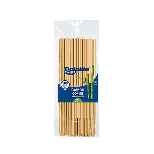 Dolphin Bambu Çöp Şiş 20 cm * 2,5 mm 100 Adet - Dolphin