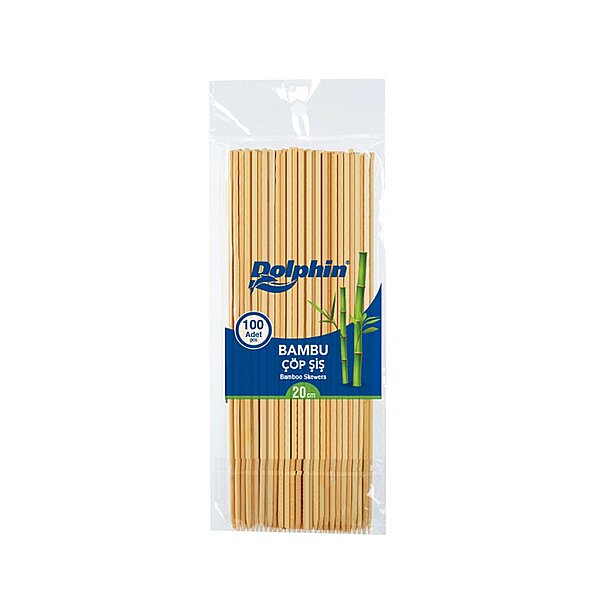 Dolphin Bambu Çöp Şiş 20 cm * 2,5 mm 100 Adet - 1