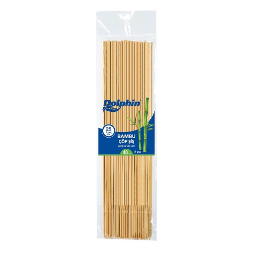 Dolphin Bambu Çöp Şiş 40cm x 5mm 25li - Dolphin