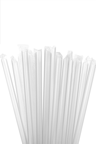 Dolphin Bubble Tea Jelatinli Şeffaf Pipet 12mm 22cm 50 Adet - Kullan At Market