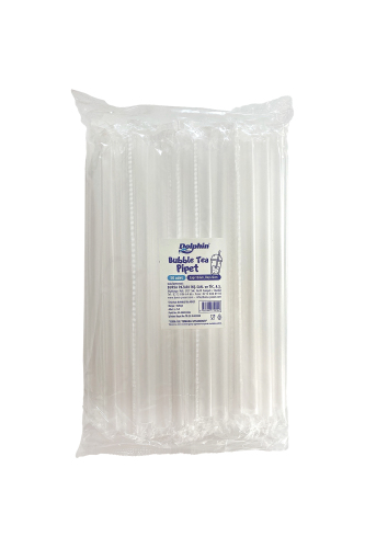 Dolphin Bubble Tea Jelatinli Şeffaf Pipet 12mm 22cm 50 Adet - 6