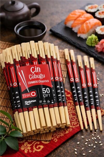 Dolphin Çin Yemek Çubuğu-Chopsticks 23cm 50 Çift - 1