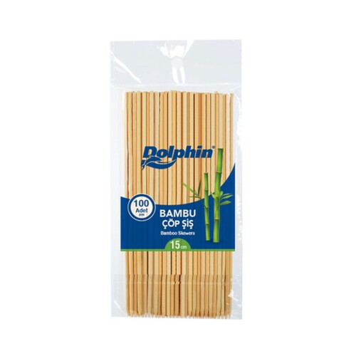 Dolphin Bambu Çöp Şiş 15cm x 2,5mm 100lü - Dolphin
