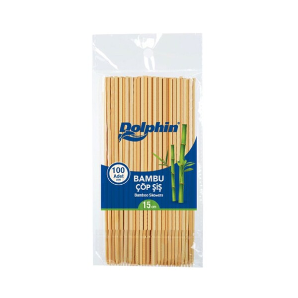 Dolphin Bambu Çöp Şiş 15cm x 2,5mm 100lü - 1