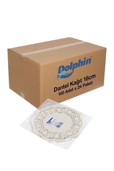 Dolphin Dantel Kağıt 18cm 100 Adet x 24 Paket Koli