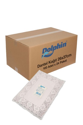 Dolphin Dantel Kağıt 26cm x 37cm 100 Adet x 24 Paket Koli - Thumbnail