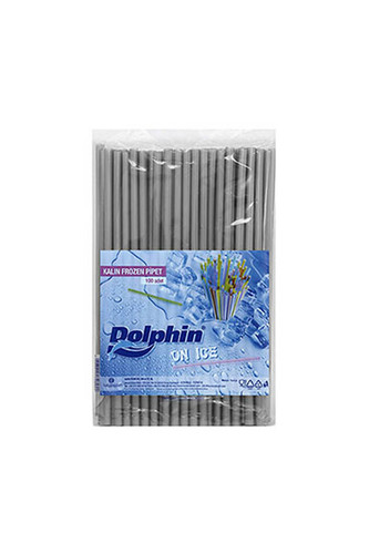 Kullan At Market - Dolphin Frozen Pipet Gümüş 22cm x 8mm 100lü