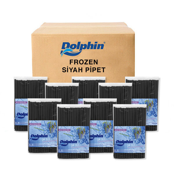 Dolphin Frozen Pipet Siyah 25 PK * 100 Adet (Koli)