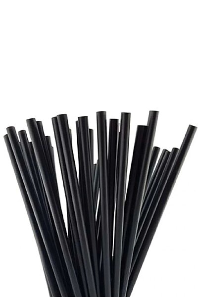 Dolphin Frozen Siyah Pipet 8 mm * 26 cm 100 Adet - 1