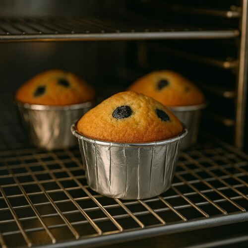Roll-up Muffin Kek Kapsülü Gümüş 25 Adet - 3