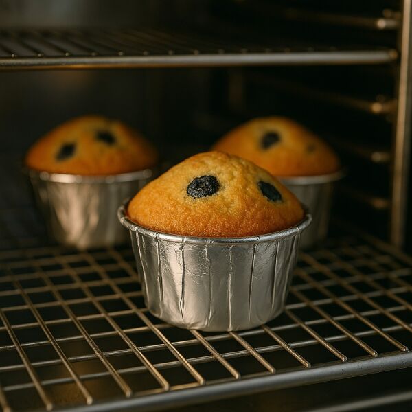 Roll-up Muffin Kek Kapsülü Gümüş 25 Adet - 3
