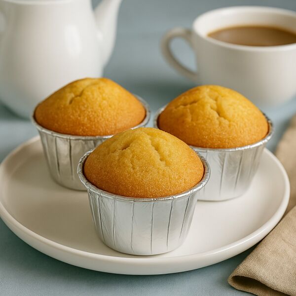 Roll-up Muffin Kek Kapsülü Gümüş 25 Adet - 4