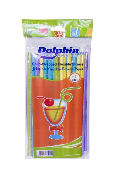 Dolphin Jelatinli Körüklü Pipet 100lü Paket - 1