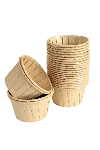 Roll-up Muffin Kek Kapsülü Kraft 50 Adet - Roll-up