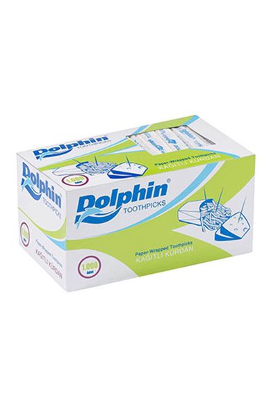 Dolphin Kağıtlı Kürdan 1000 Adet x 50 Paket (Koli)