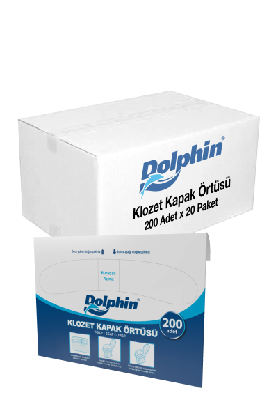 Dolphin Klozet Kapak Örtüsü 200 Adet x 20 Paket (Koli)