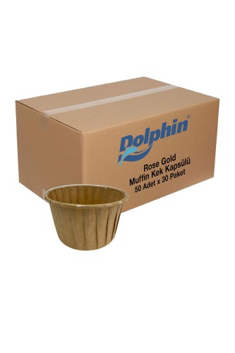 Roll-Up - Dolphin Kraft Muffin Kek Kapsülü 50 Adet x 30 Paket Koli