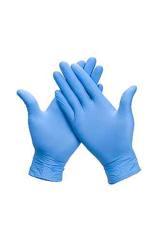 Dolphin Pudrasız Mavi Nitril Muayene Eldiveni XL Beden 100 Adet -MDR - 3