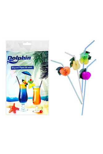 Dolphin - Dolphin Meyveli Pipet 50li