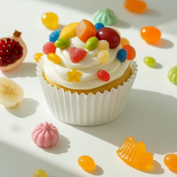 Dolphin Muffin Kağıt Kek Kapsülü İnce Beyaz Mini 100lü - 5