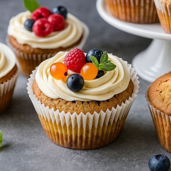 Dolphin Muffin Kağıt Kek Kapsülü İnce Beyaz Mini 100lü - 4
