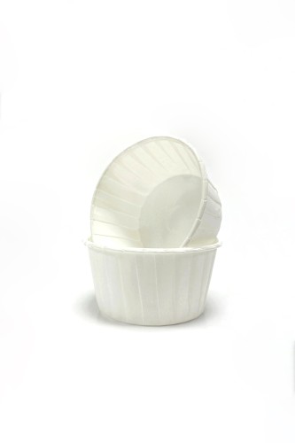 Roll-up Muffin Kek Kapsülü Beyaz Büyük Boy 50 Adet - 2
