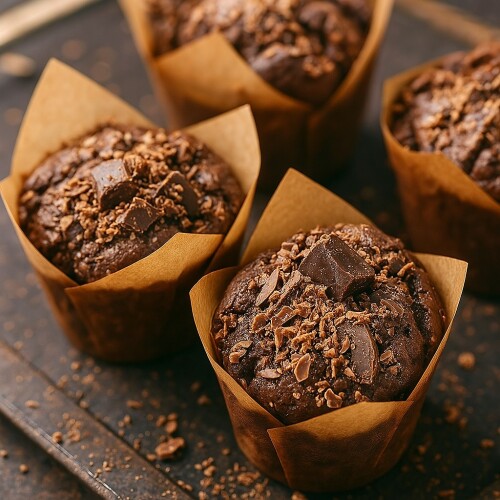 Roll-up Muffin Kek Kapsülü İnce Tulip Kraft 100 Adet - 3