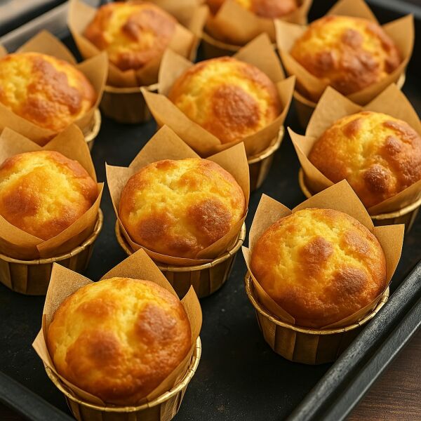 Roll-up Muffin Kek Kapsülü İnce Tulip Kraft 100 Adet - 4