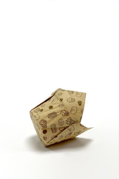 Roll-up Muffin Kek Kapsülü Kalın Tulip Desenli Kraft 50 Adet - 4