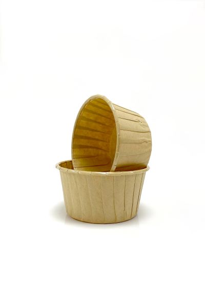 Roll-up Muffin Kek Kapsülü Kraft Büyük Boy 50 Adet - 1