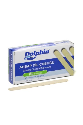 Dolphin - Dolphin Naturel Dil Çubuğu-Abeslang 12cm 100lü