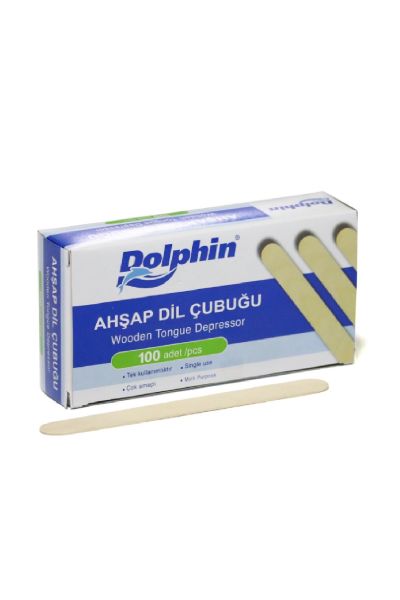 Dolphin Naturel Dil Çubuğu-Abeslang 12cm 100lü