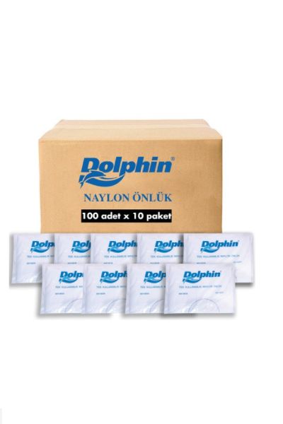Dolphin Naylon Önlük 100 Adet x 10 Paket (Koli)
