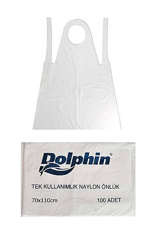 Dolphin Naylon Önlük 100 Adet - Dolphin